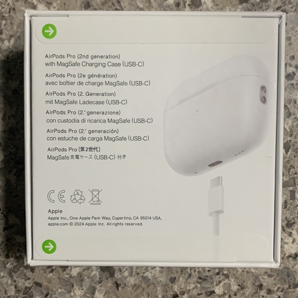 Apple AirPods Pro 2nd Generation with MagSafe Wireless Charging Case - White - Picture 4 of 4